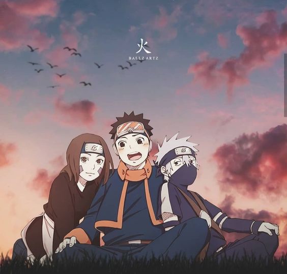 Kakashi Rin e Obito